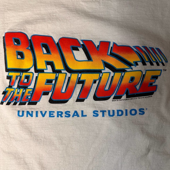 Vintage 1999 Back To The Future Universal Studios T Shirt - Picture 3 of 3